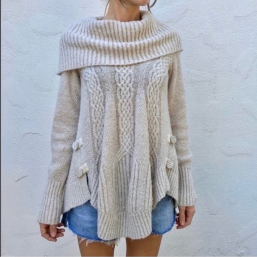Anthropologie Angel of the North Sweater